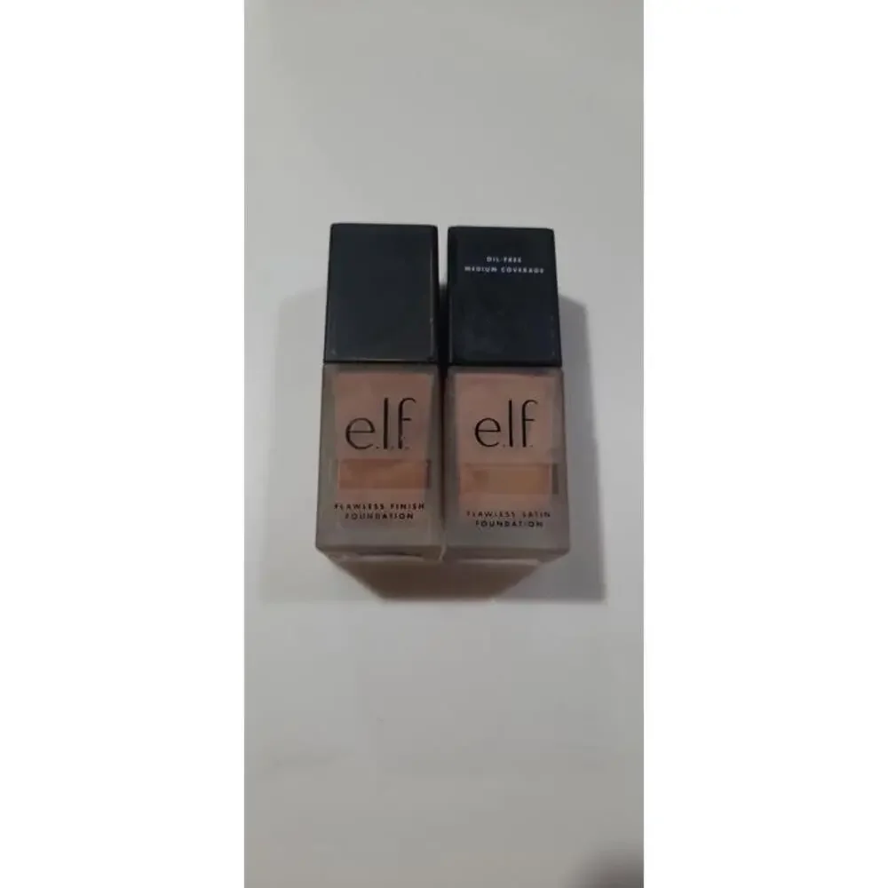 2 Pack ELF Flawless Satin Foundation 350 Toffee 4 Pack True Match‎ Eye Concealer